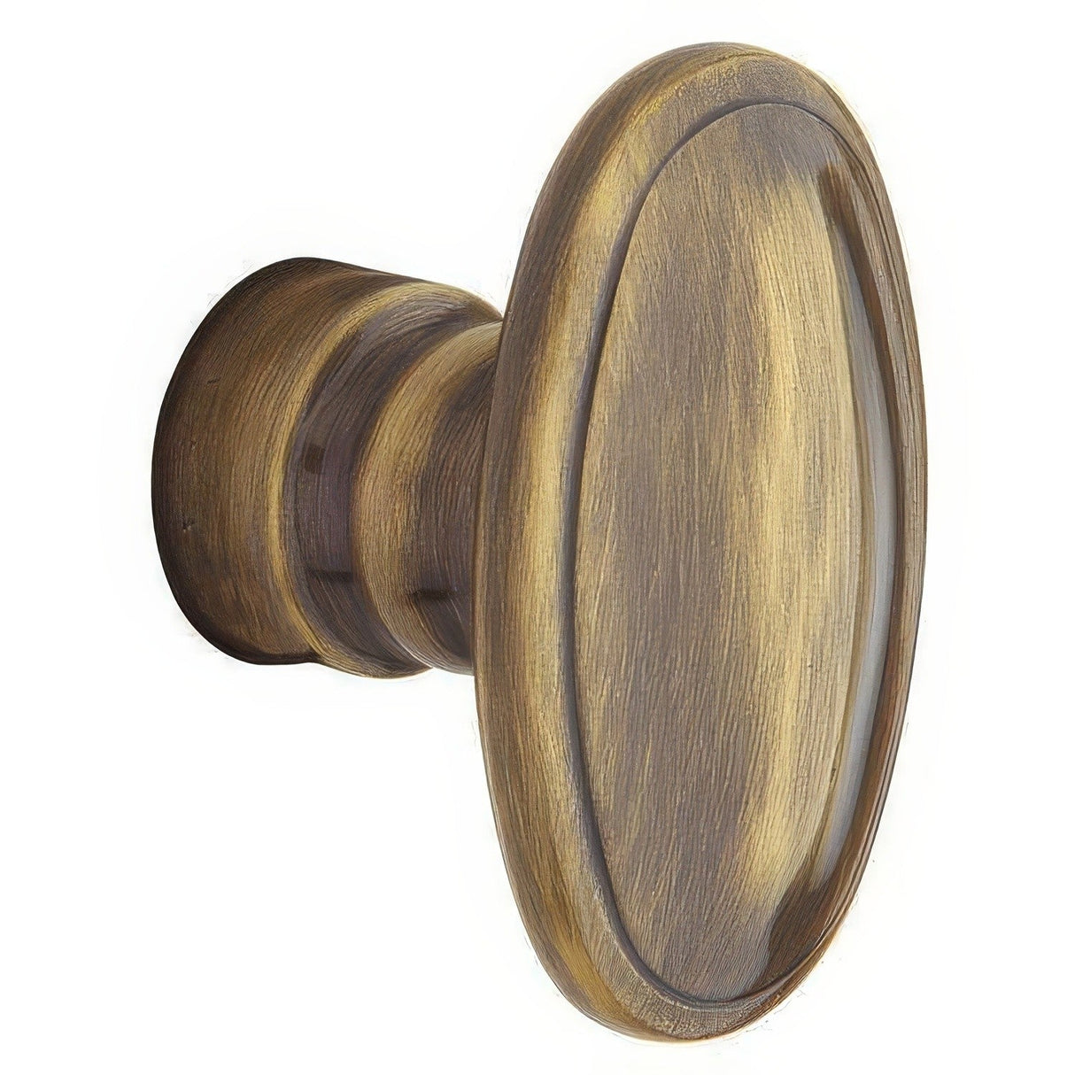Baldwin 5057050IMR satin brass and black dummy door knob