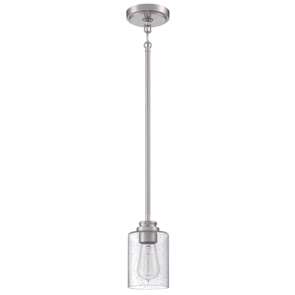 Craftmade 50591-BNK brushed polished nickel mini pendant