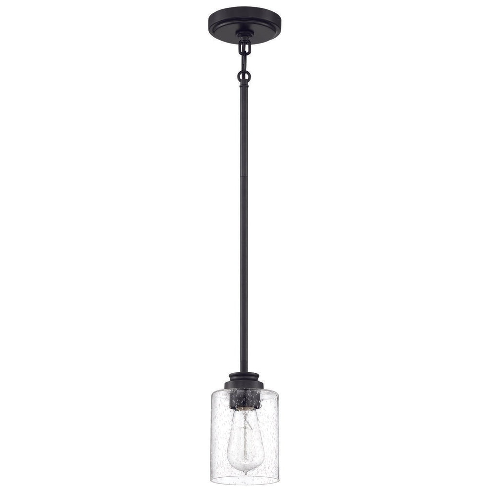 Craftmade 50591-FB flat black mini pendant