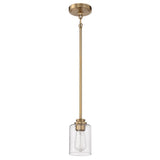 Craftmade 50591-SB satin brass mini pendant