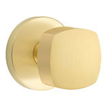 Emtek 5059FRKUS4 satin brass dummy door knob