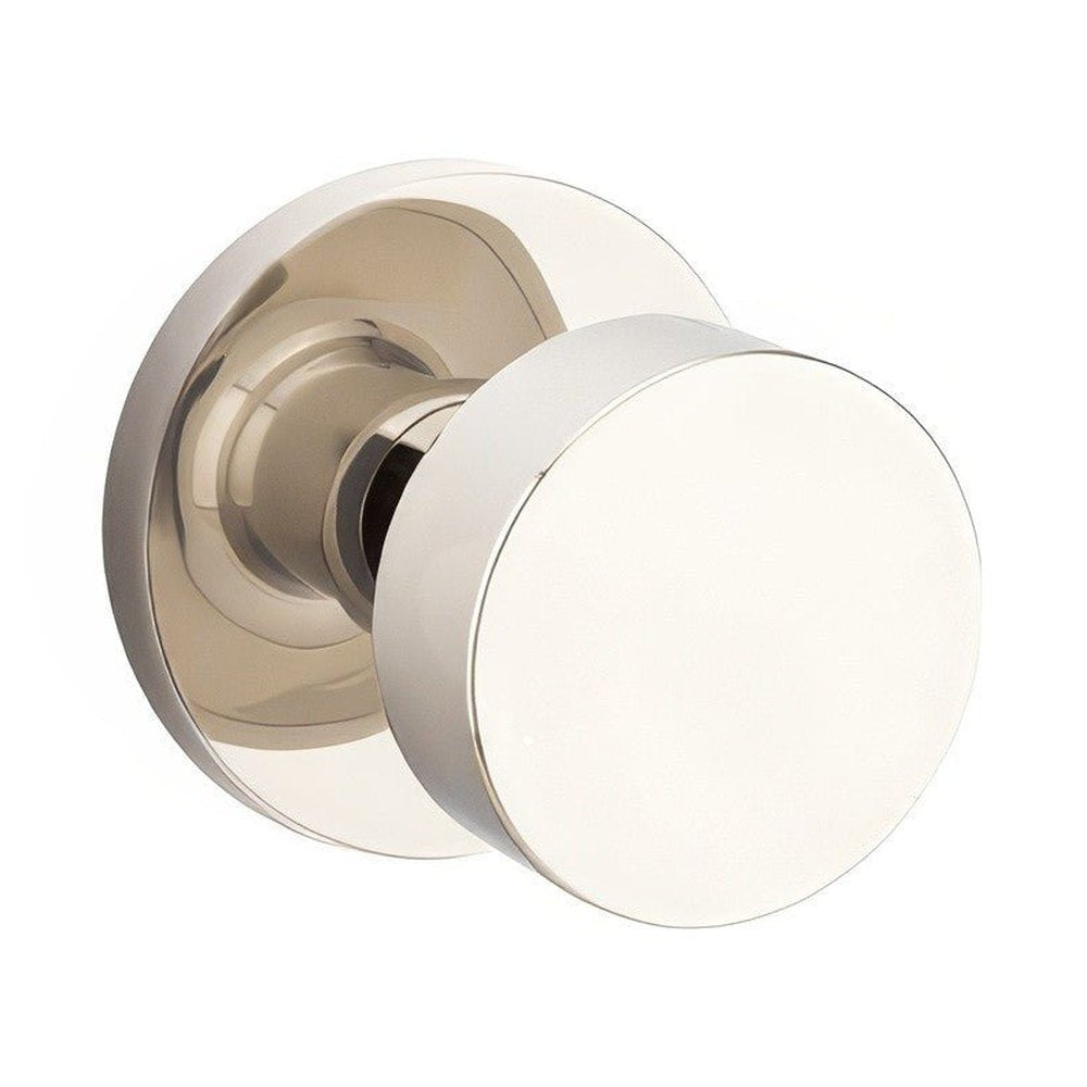 Emtek 5059ROUUS14 polished nickel lifetime pair dummy door knob