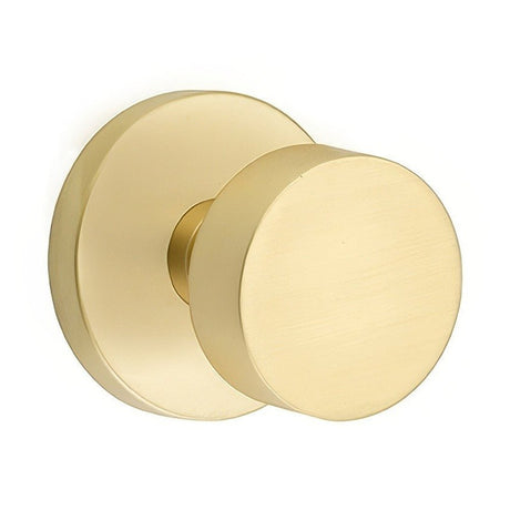 Emtek 5059ROUUS4 satin brass pair dummy door knob