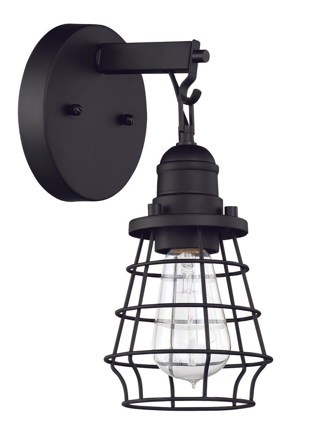 Craftmade 50601-FB flat black wall sconce
