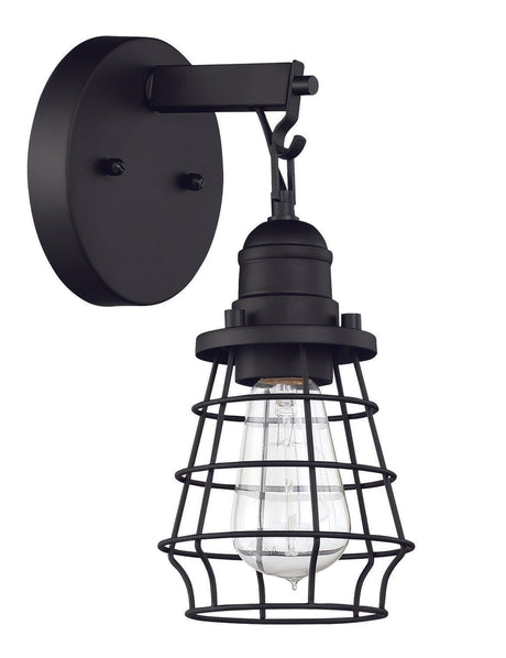 Craftmade 50601-FB flat black wall sconce