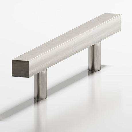 Colonial Bronze 50615 cabinet pull handle in satin stainless, front view