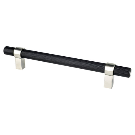Berenson 5063-455BPN-P matte black / brushed nickel bar cabinet pull