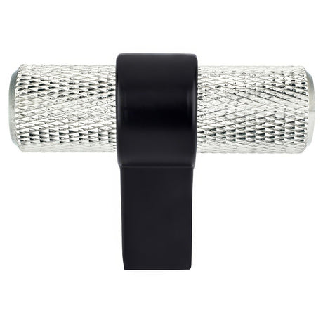 Berenson 5066-4BPN55-P brushed nickel and matte black t shaped cabinet knob