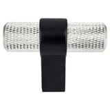 Berenson 5066-4BPN55-P brushed nickel and matte black t shaped cabinet knob