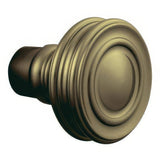 Baldwin 5066050IMR satin brass and black dummy door knob