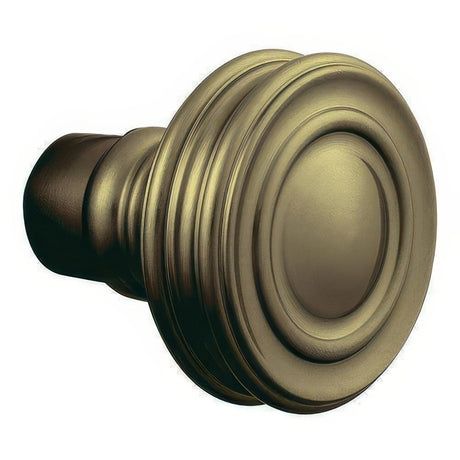 Baldwin 5066050IMR satin brass and black dummy door knob