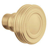 Baldwin 5066060MR satin brass and brown dummy door knob