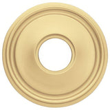 Baldwin 5070060FD satin brass and brown rosette