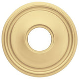 Baldwin 5070060IDM satin brass and brown rosette