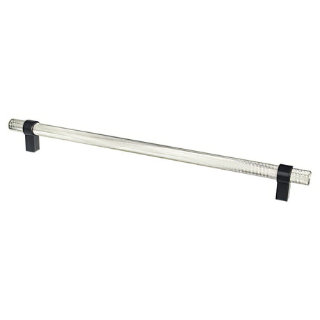 Berenson 5071-4BPN55-P brushed nickel / matte black cabinet pull / appliance pull