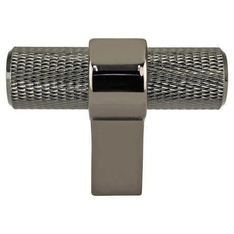 Berenson 5072-4098-P Radial Reign t-shaped cabinet cabinet knob in satin nickel, additional view