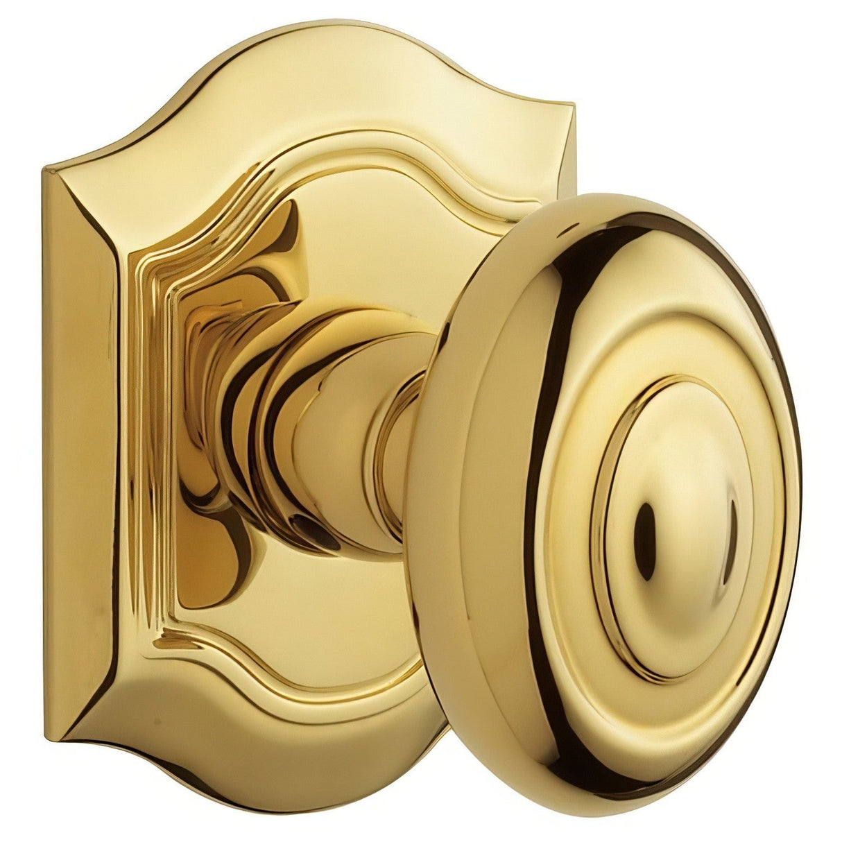 Baldwin 5077003MR lifetime polished brass dummy door knob