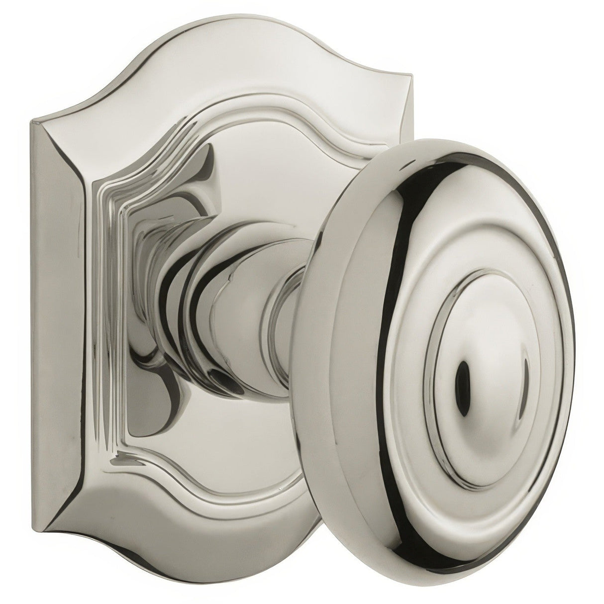 Baldwin 5077055MR lifetime polished nickel dummy door knob