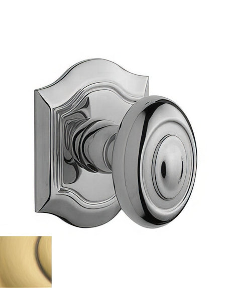 Baldwin 5077060IMR satin brass and brown dummy door knob