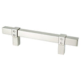 Berenson 5079-4BPN-P brushed nickel square cabinet pull