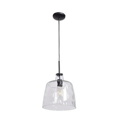 Access Lighting 50938-BL/CLR glass pendant light in satin stainless, additional view