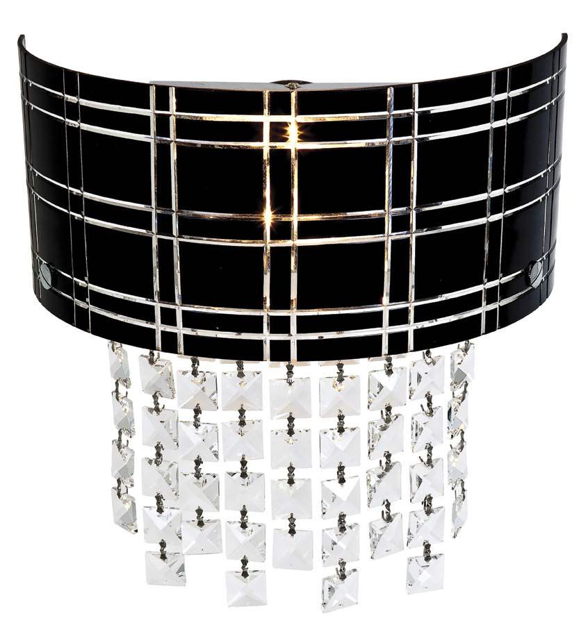 Access Lighting 50970-CH/BL chrome / black wall sconce