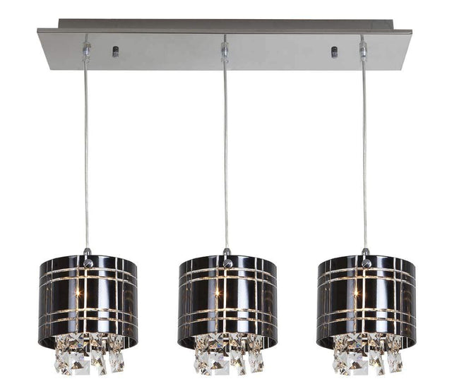 Access Lighting 50971-CH/BL chrome / black pendant light
