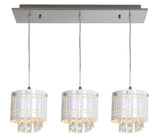Access Lighting 50971-CH/WH chrome / white pendant light