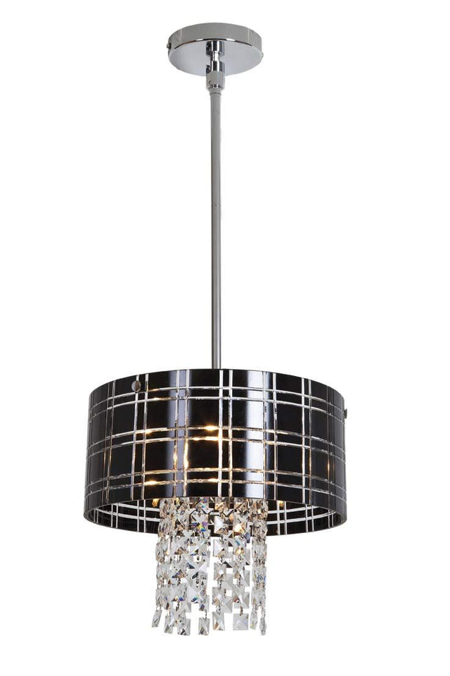 Access Lighting 50972-CH/BL chrome / black pendant light