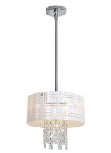 Access Lighting 50972-CH/WH chrome / white pendant light