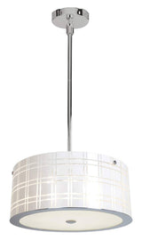Access Lighting 50975-CH/WH chrome / white pendant light