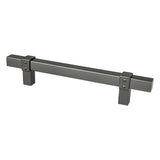 Berenson 5098-4SLT-P slate square cabinet pull