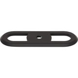 Top Knobs TK3351BLK Brockwell 2 3/4" Center to Center Pull Backplate Flat Black