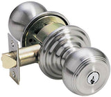 Emtek 5100WUS26 Waverly Knob 2-3/8" and 2-3/4" Backset Keyed Entry with Regular Rose for 1-3/8" to 2-1/16" Door Polished Chrome Finish