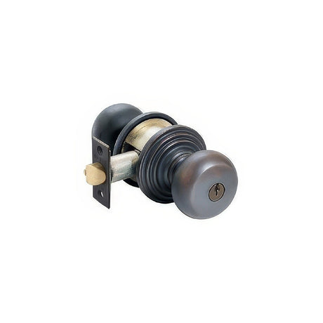 Emtek 5100PUS10B oil rubbed bronze keyed entry door knob