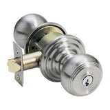 Emtek 5100PUS15 satin nickel keyed entry door knob