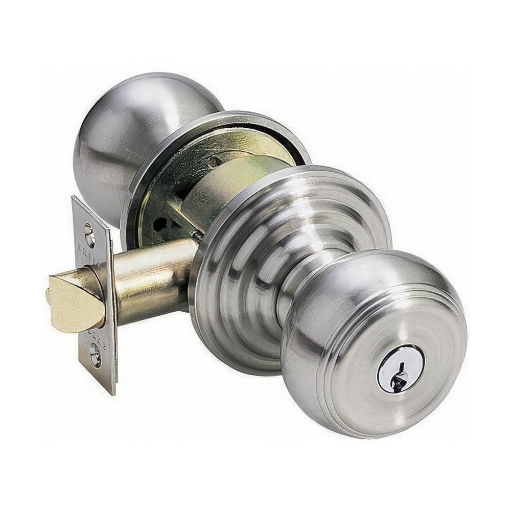 Emtek 5100WUS15 satin nickel keyed entry door knob