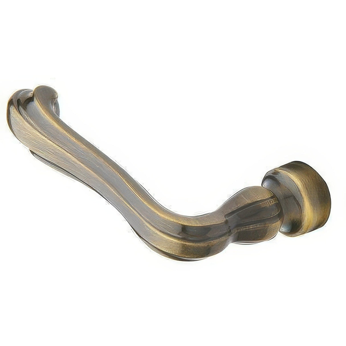 Baldwin 5101050LMR satin brass and black dummy door lever