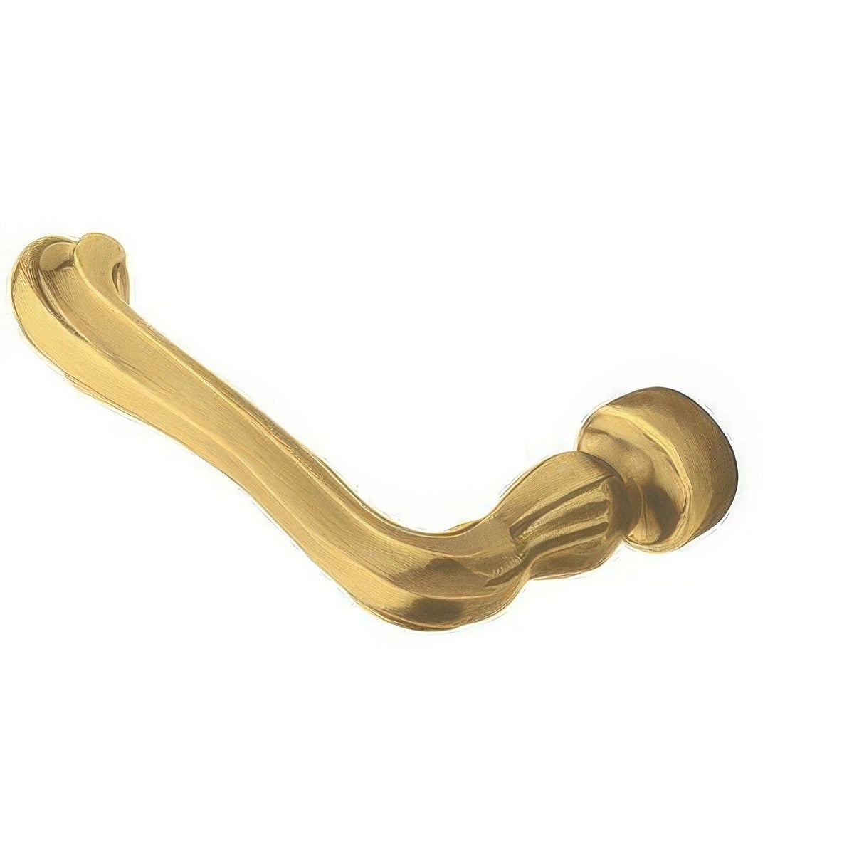 Baldwin 5101060LMR satin brass and brown dummy door lever
