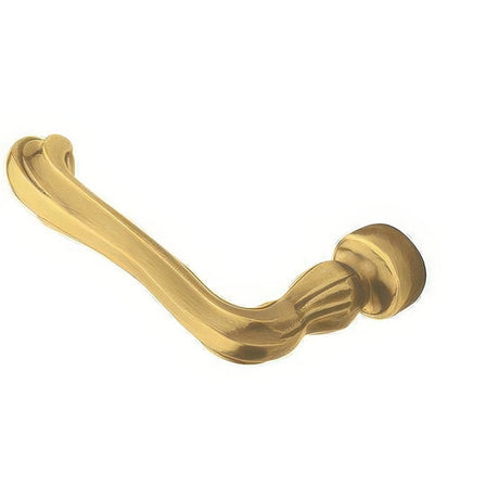 Baldwin 5101060LMR satin brass and brown dummy door lever