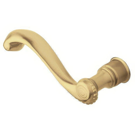Baldwin 5104060LMR satin brass and brown dummy door lever