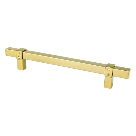 Berenson 5105-4MDB-P modern brushed gold square cabinet pull