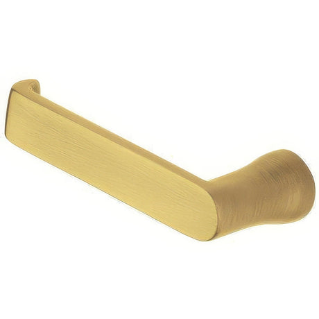 Baldwin 5105060LMR satin brass and brown dummy door lever