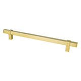 Berenson 5106-4MDB-P modern brushed gold square cabinet pull