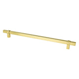 Berenson 5107-4MDB-P modern brushed gold square cabinet pull