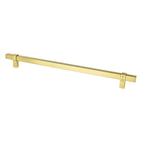 Berenson 5107-4MDB-P modern brushed gold square cabinet pull