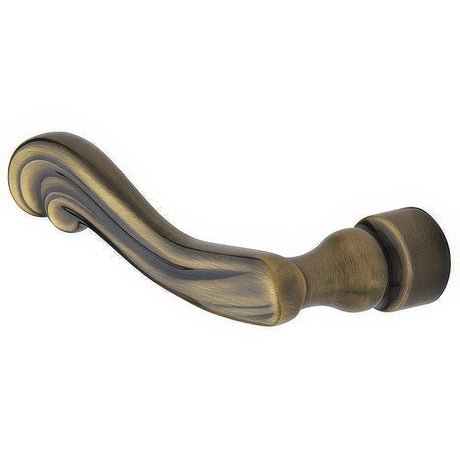 Baldwin 5108050LMR satin brass and black dummy door lever