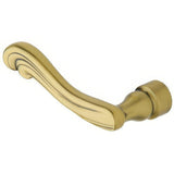 Baldwin 5108060LMR satin brass and brown dummy door lever