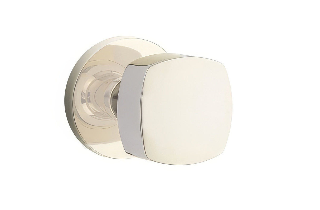 Emtek 5109FRKUS14 polished nickel lifetime passage door lever