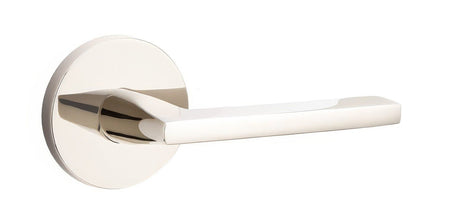Emtek 5109HLOUS14RH polished nickel lifetime passage door lever